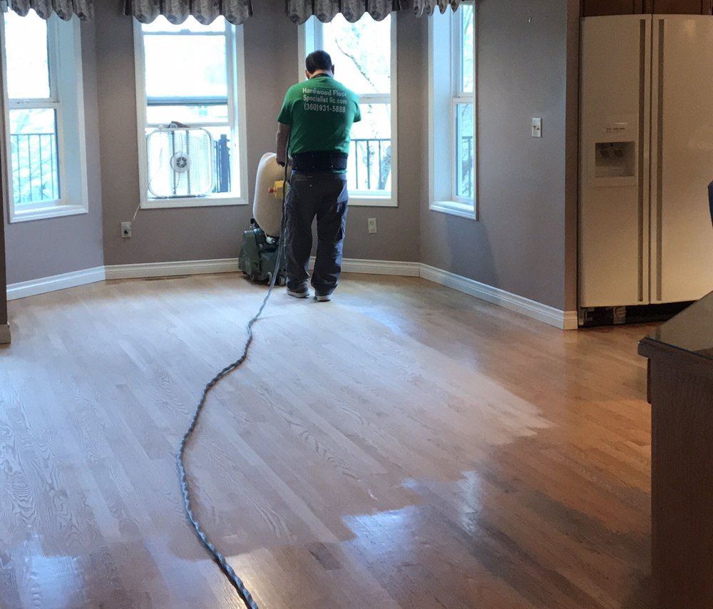 Hardwood floor restoration